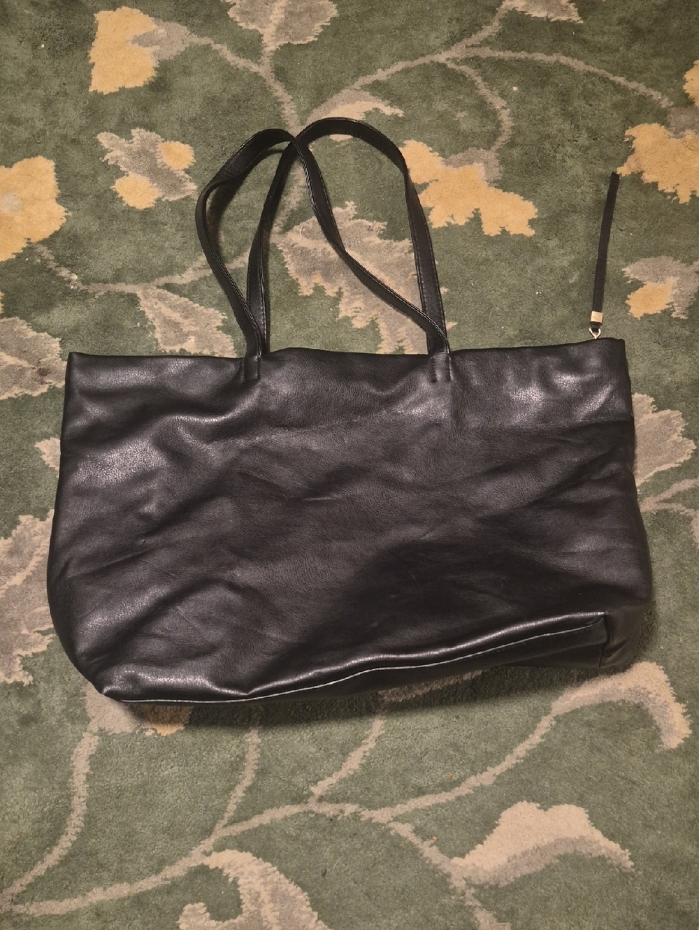 Donna Karan Black Leather Tote